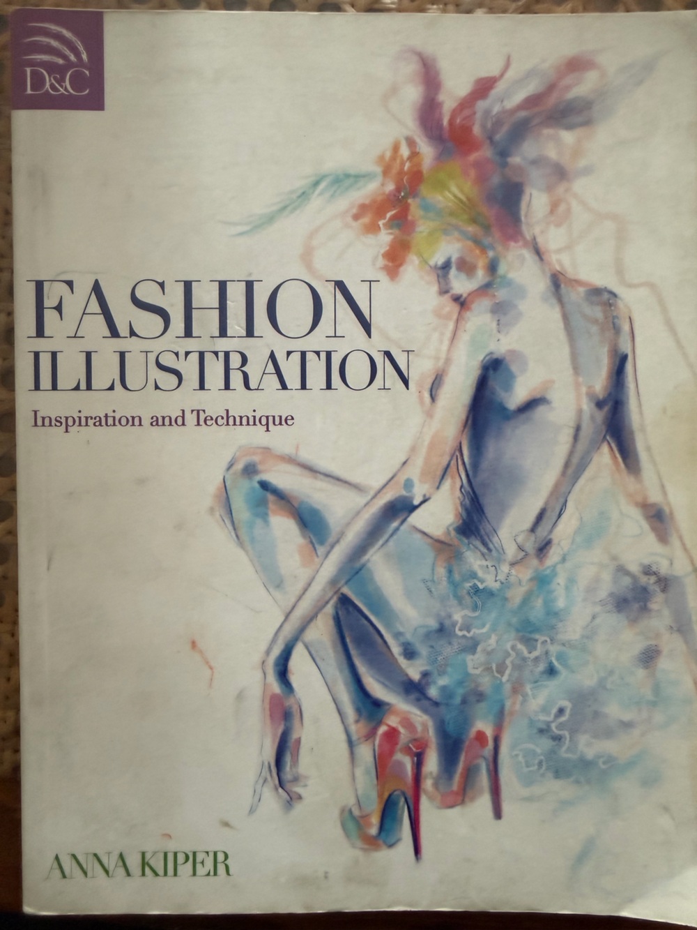2010, vintage Fashion Illustration textbook by Anna Kiper